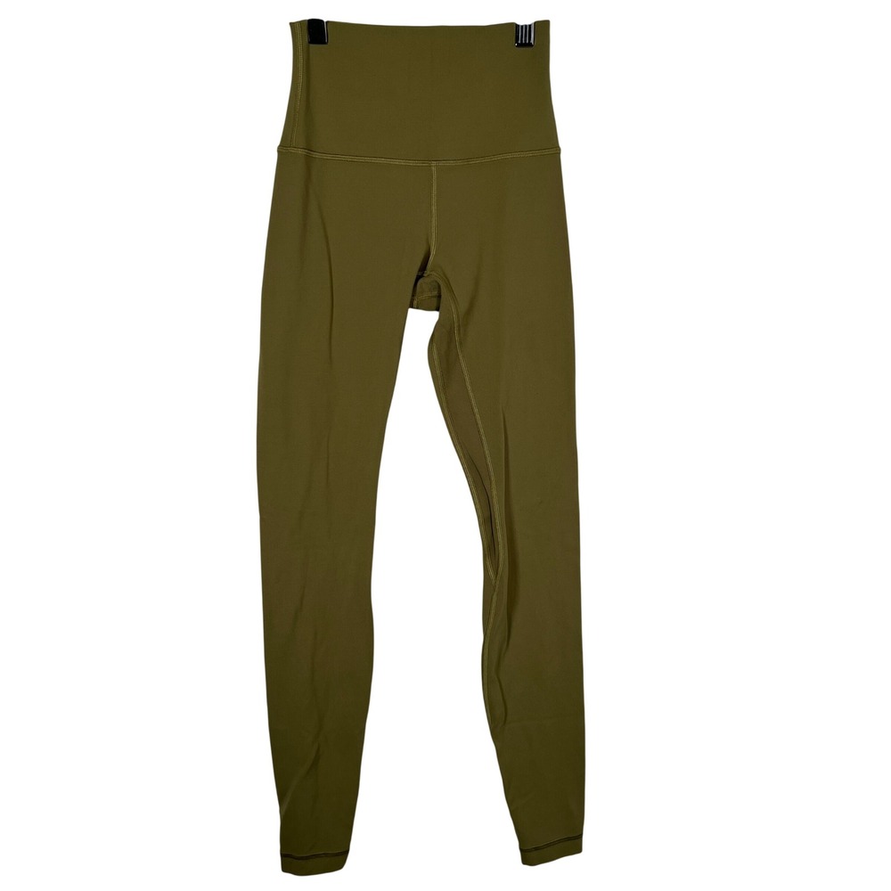 Lululemon Athletic Olive Green Leggings Align High Rise Pant 28 Size 2